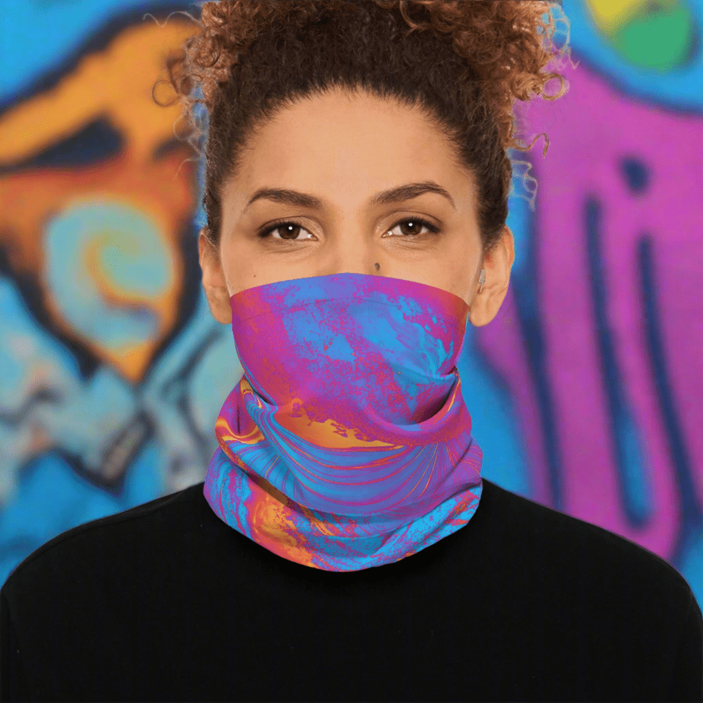 T3kNo - Logic "Make Waves" Neck Gaiter - The Enchanted Bonsai Bazaar