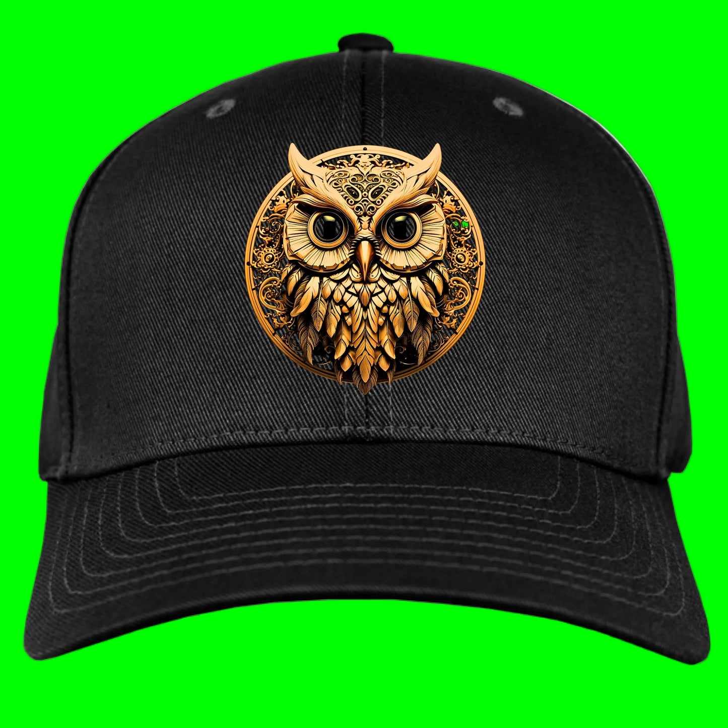 T3kNo - Logic | Meta Owl Premium Fitted Hat - T3kNo - Logic.xyz