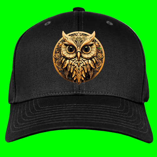 T3kNo - Logic | Meta Owl Premium Fitted Hat - T3kNo - Logic.xyz