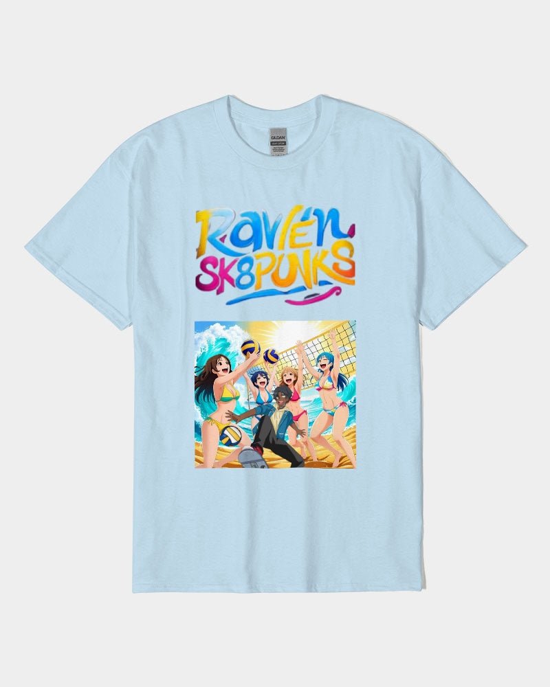 T3kNo - Logic | Raven Sk8 Punks "Sk8'n at the Beach" T-Shirt - T3kNo - Logic.xyz