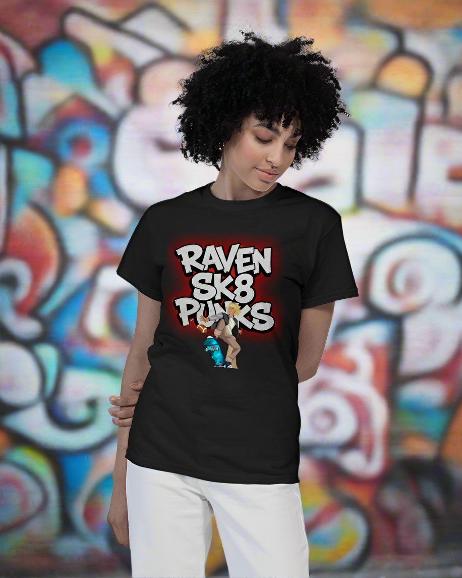 T3kNo - Logic | Raven Sk8 Punks "Unstoppable Motion" T-Shirt - T3kNo - Logic.xyz