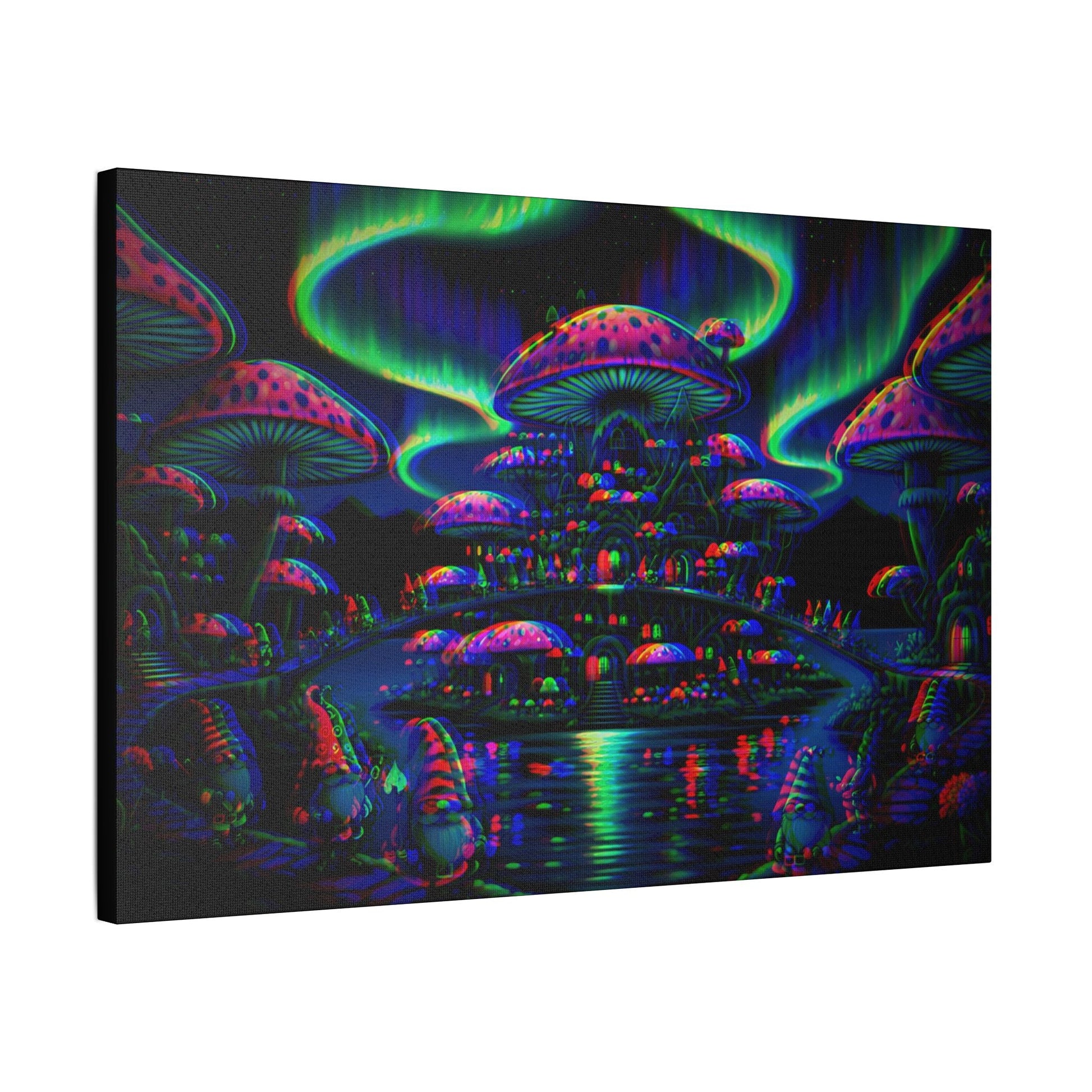 T3kNo - Logic "Vibrant Mushroom" Canvas Art - T3kNo - Logic.xyz