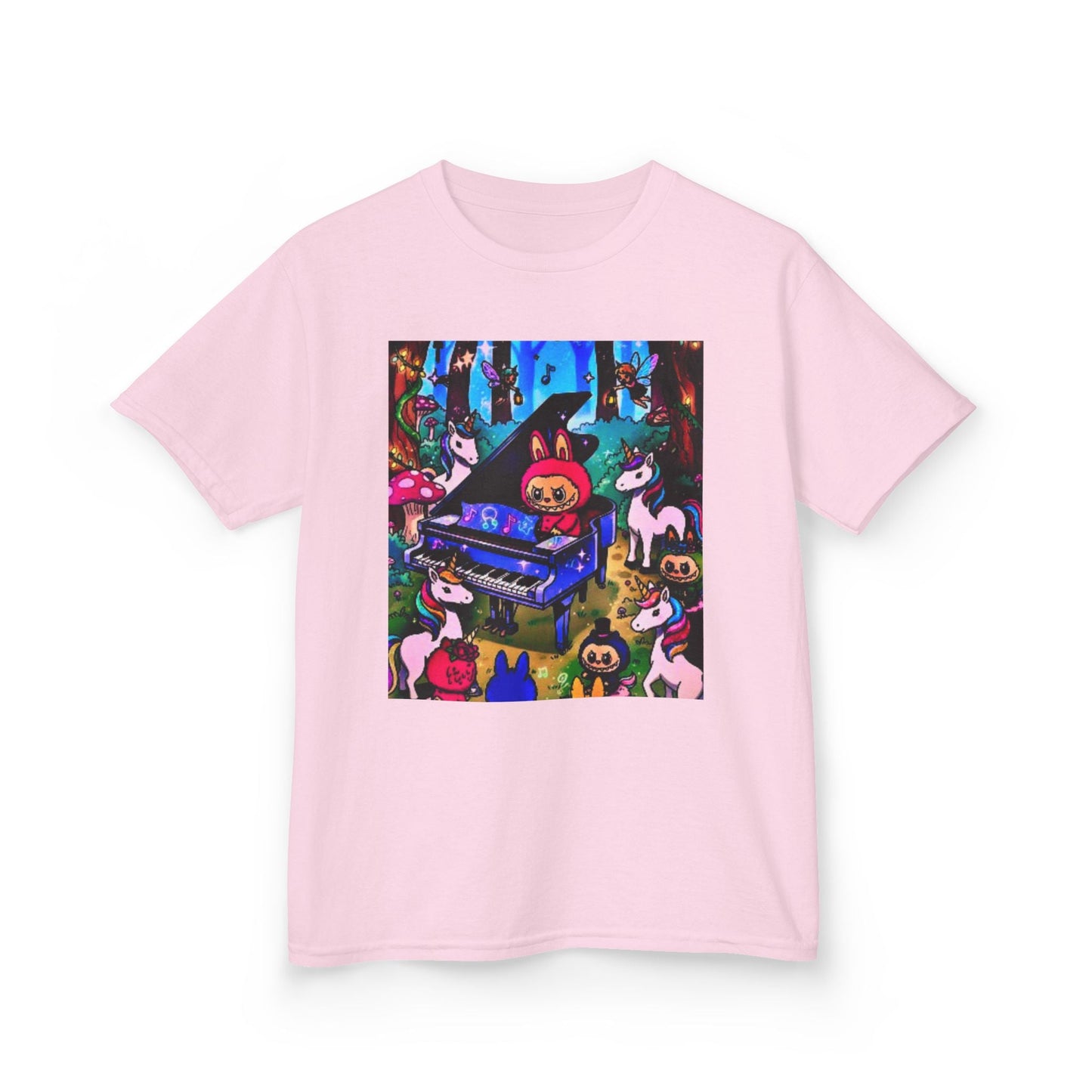 Whimsical Kids Music Tee, Fun Kids Shirt, Creative Gift for Child, Colorful Animal Art T-Shirt, Birthday Gift for Kids, Playful Cotton Tee - The Enchanted Bonsai Bazaar